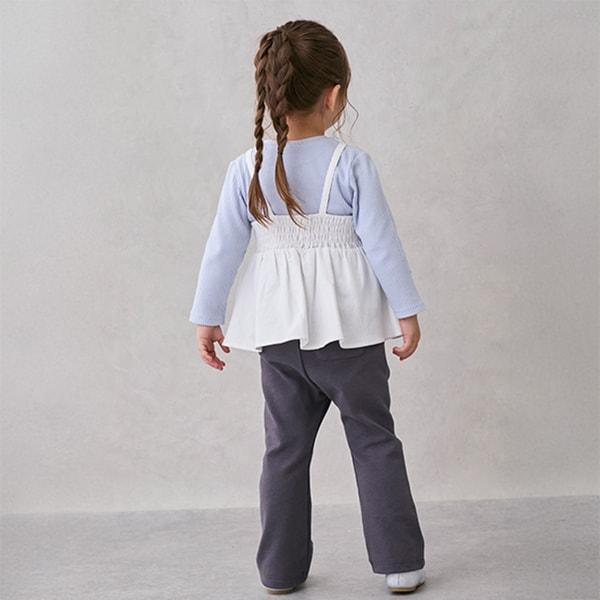 防汙處理彈力喇叭褲