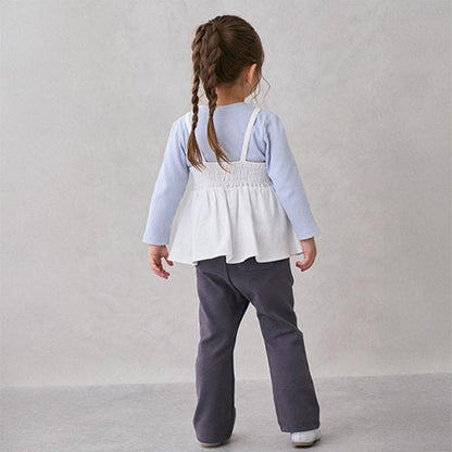 防汙處理彈力喇叭褲