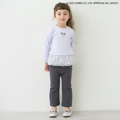 防汙處理彈力喇叭褲