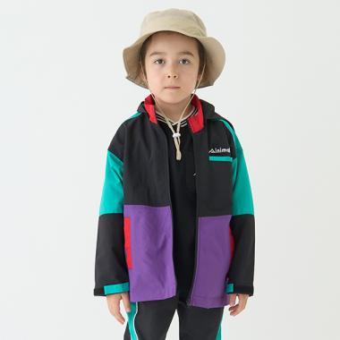 【防潑水】拼接款登山夾克