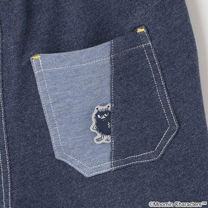 《姆明》/刺繡五分褲