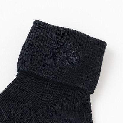 刺繡中筒襪