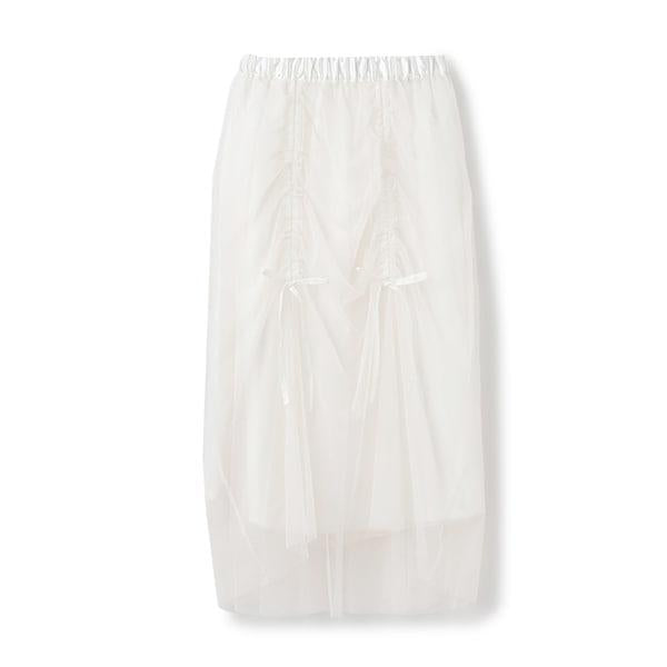 【LTXC】褶皺網紗半身裙