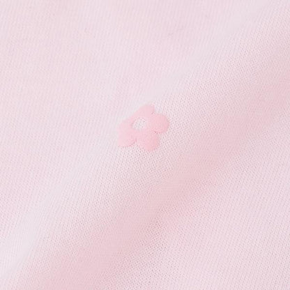 帶兔子玩偶 花卉圖案兩用連體衣