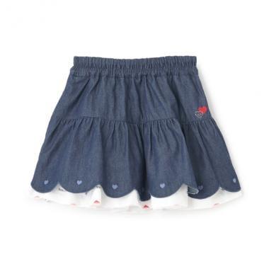 愛心圖案雙面穿裙（100-130cm）