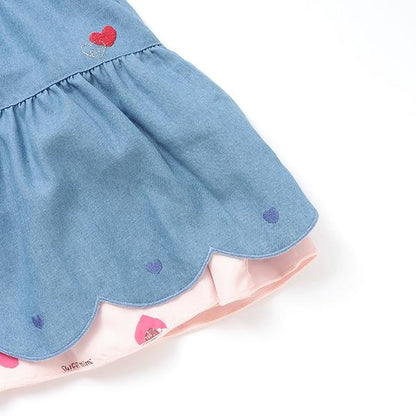 愛心圖案雙面穿裙（100-130cm）