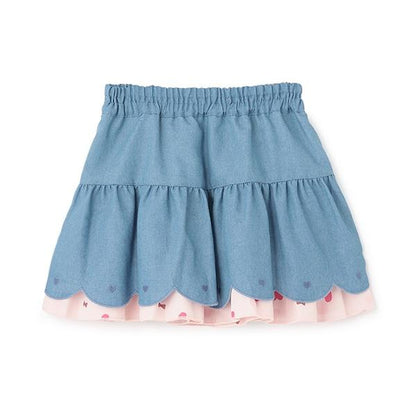 愛心圖案雙面穿裙（100-130cm）