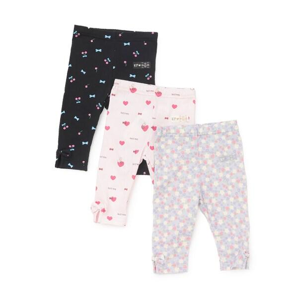 可選3種圖案 七分打底褲（100-130cm）