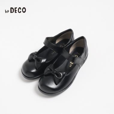 KPDECO 蝴蝶結裝飾合成皮帶扣鞋（18～21）