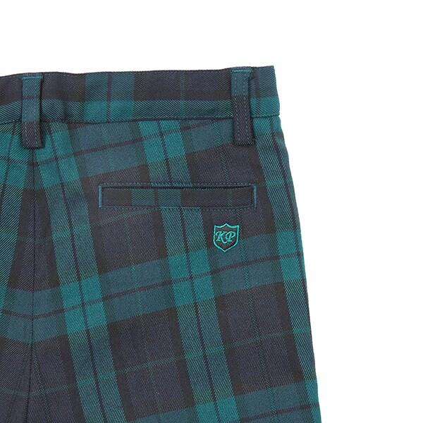 KPBOY格紋彈力中褲(110～130)