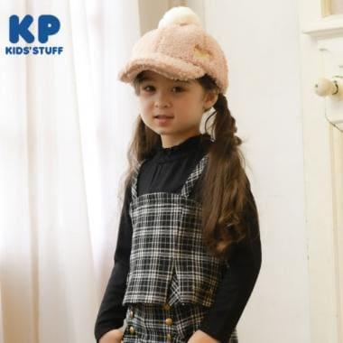 KP格紋吊帶拼接T恤（110～140）