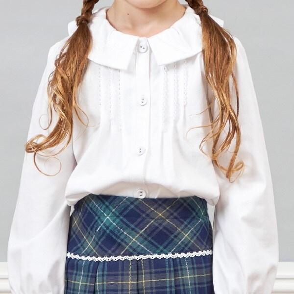 KP（ケーピー）褶皺領女童襯衫（90～130）