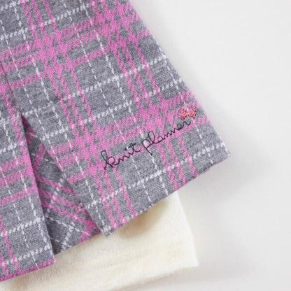 KP格紋吊帶拼接T恤（110～140）