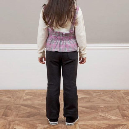 KP格紋吊帶拼接T恤（110～140）