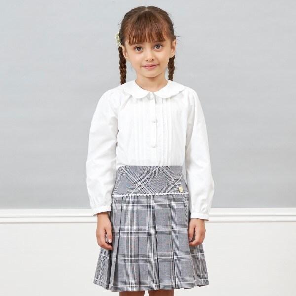 KP格紋百褶裙（110～130）