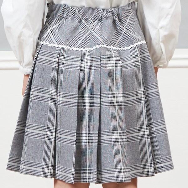 KP格紋百褶裙（110～130）