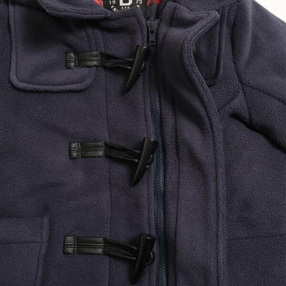 KPBOY男童羊羔絨內襯格紋牛角扣大衣（90～130）