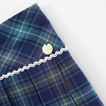 KP格紋百褶裙（110～130）