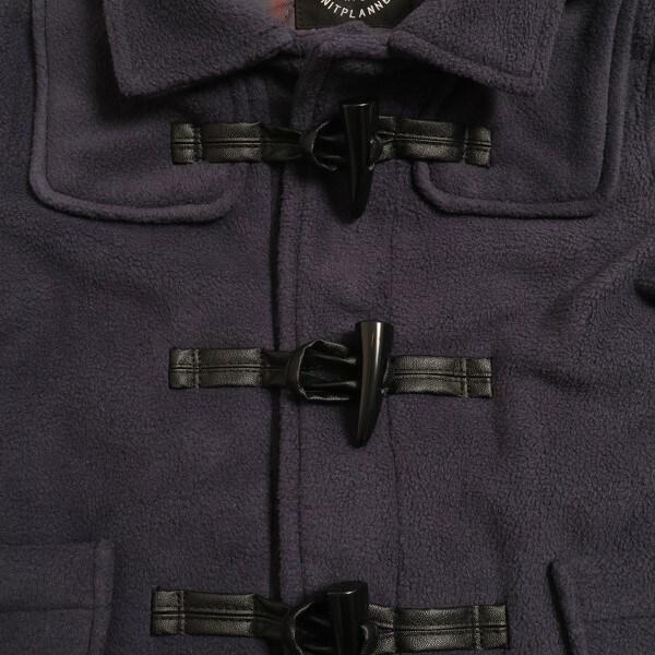 KPBOY男童羊羔絨內襯格紋牛角扣大衣（90～130）