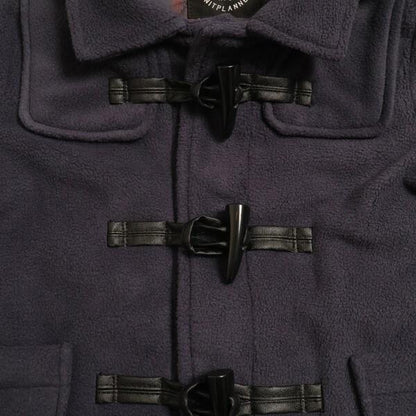 KPBOY男童羊羔絨內襯格紋牛角扣大衣（90～130）