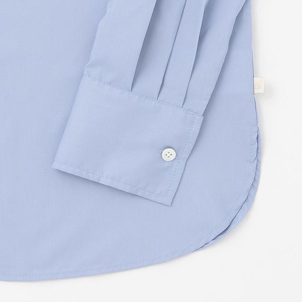 【AMI】鏤空刺繡大翻領襯衫