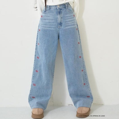 《三麗歐》刺繡牛仔褲