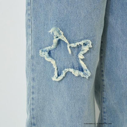 《三麗歐》刺繡牛仔褲