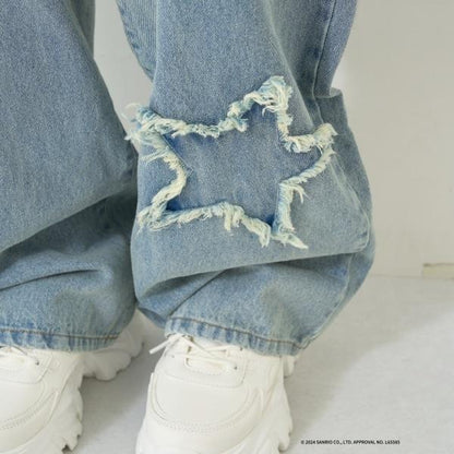 《三麗歐》刺繡牛仔褲