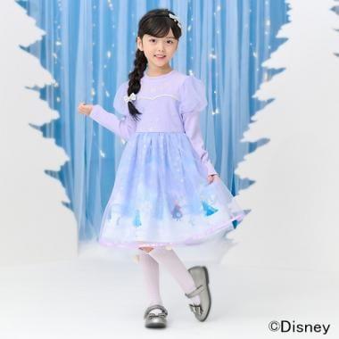 【冰雪奇緣】艾莎/拼接連衣裙