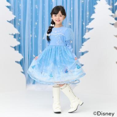 【冰雪奇緣】艾莎/拼接連衣裙