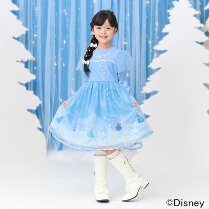 【冰雪奇緣】艾莎/拼接連衣裙