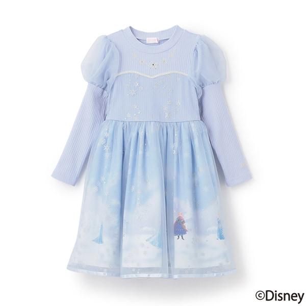 【冰雪奇緣】艾莎/拼接連衣裙