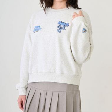 ミントくん 毛圈繡衛衣