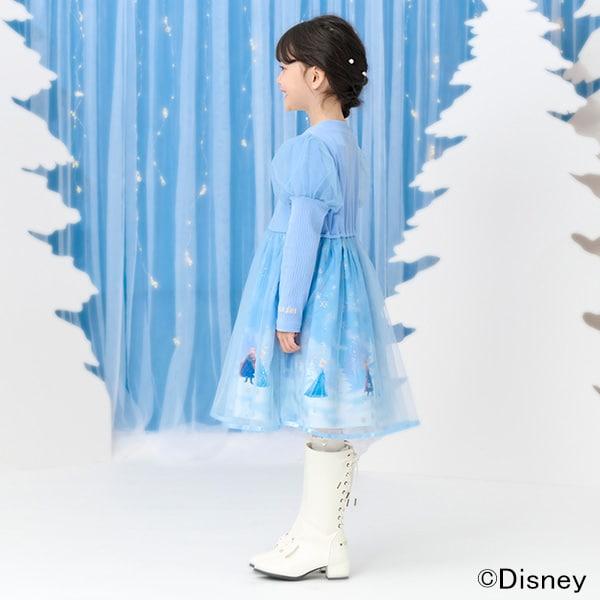 【冰雪奇緣】艾莎/拼接連衣裙