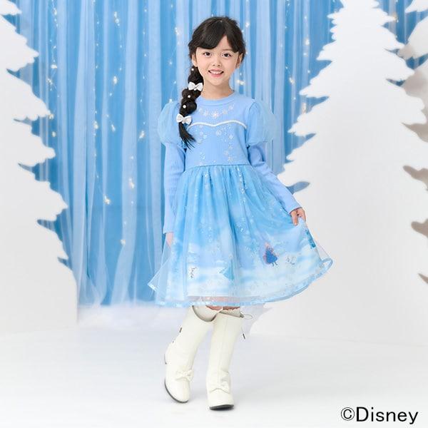 【冰雪奇緣】艾莎/拼接連衣裙