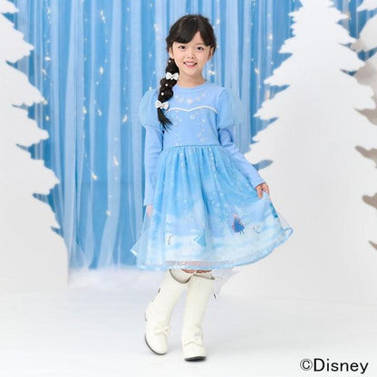 【冰雪奇緣】艾莎/拼接連衣裙