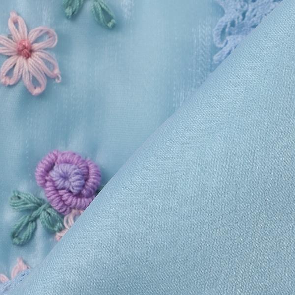 針織開衫&花卉刺繡連衣裙套裝