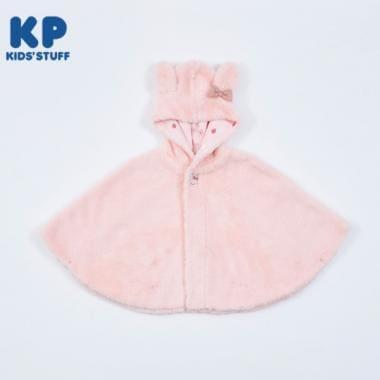 KP(ケーピー)羊羔絨mimi刺繡蝴蝶結披風