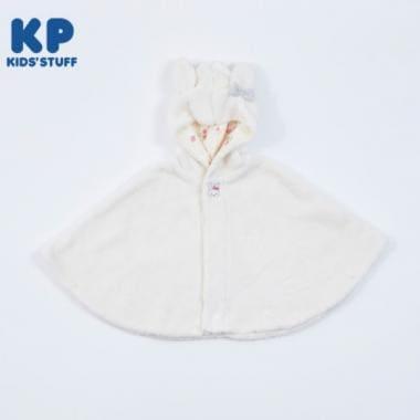 KP(ケーピー)羊羔絨mimi刺繡蝴蝶結披風