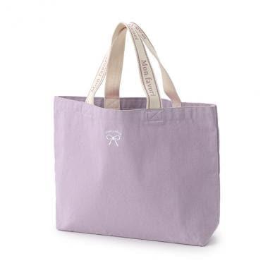 【GOODPRICE】再生棉蝴蝶結刺繡托特包