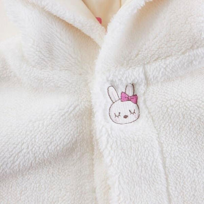 KP(ケーピー)羊羔絨mimi刺繡蝴蝶結披風