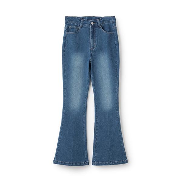 【基礎款】牛仔斜紋喇叭褲