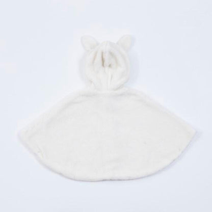 KP(ケーピー)羊羔絨mimi刺繡蝴蝶結披風