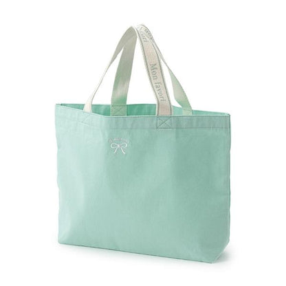 【GOODPRICE】再生棉蝴蝶結刺繡托特包