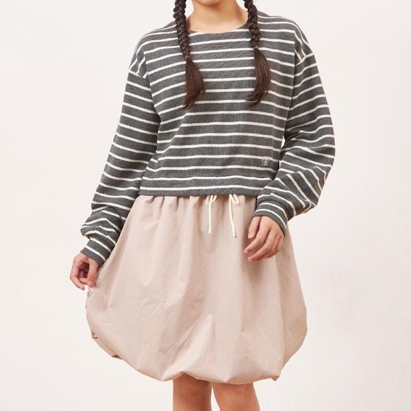 troislapins 鹿子紋條紋連衣裙（140～160）