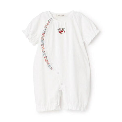 野草莓刺繡短袖兩用連體衣