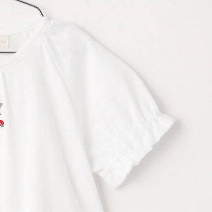 野草莓刺繡短袖兩用連體衣