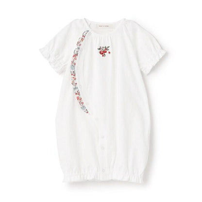 野草莓刺繡短袖兩用連體衣