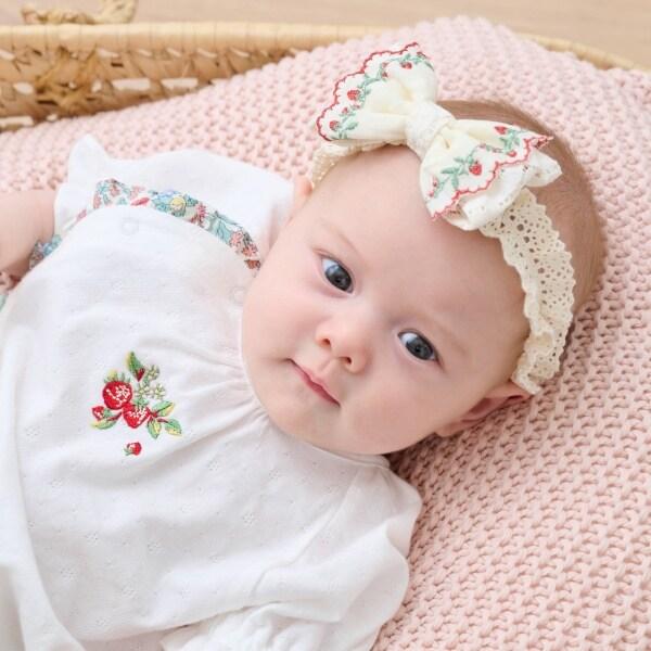 野草莓刺繡短袖兩用連體衣