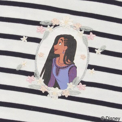 【DISNEY WISH】條紋網紗長袖T恤